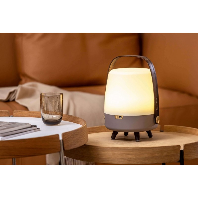Lampa przenośna z głośnikiem Lite-Up Play Mini szara