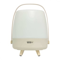 Lampa przenośna z głośnikiem Lite-Up Play beżowa