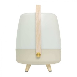 Lampa przenośna z głośnikiem Lite-Up Play beżowa