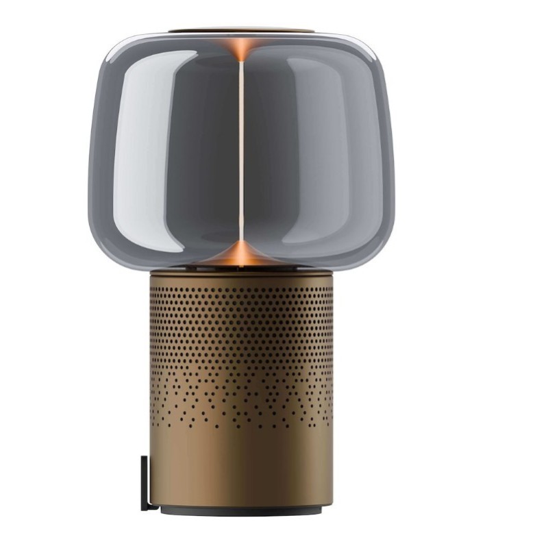 Lampa przenośna z głośnikiem Serena Play brązowa