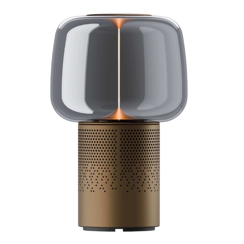 Lampa przenośna z głośnikiem Serena Play brązowa