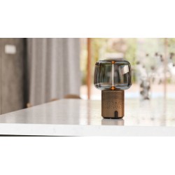 Lampa przenośna z głośnikiem Serena Play szara