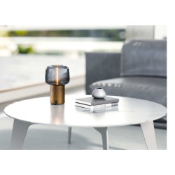 Lampa przenośna z głośnikiem Serena Play szara