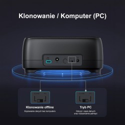 Orico Stacja dokująca 2 dyski SATA 2,5/3,5'' HDD/SSD, klonow… | PartsPC.pl