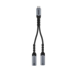 Unitek Adapter audio i ładowania PD USB-C do USB-C 15 cm | PartsPC.pl