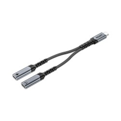 Unitek Adapter audio i ładowania PD USB-C do USB-C 15 cm | PartsPC.pl