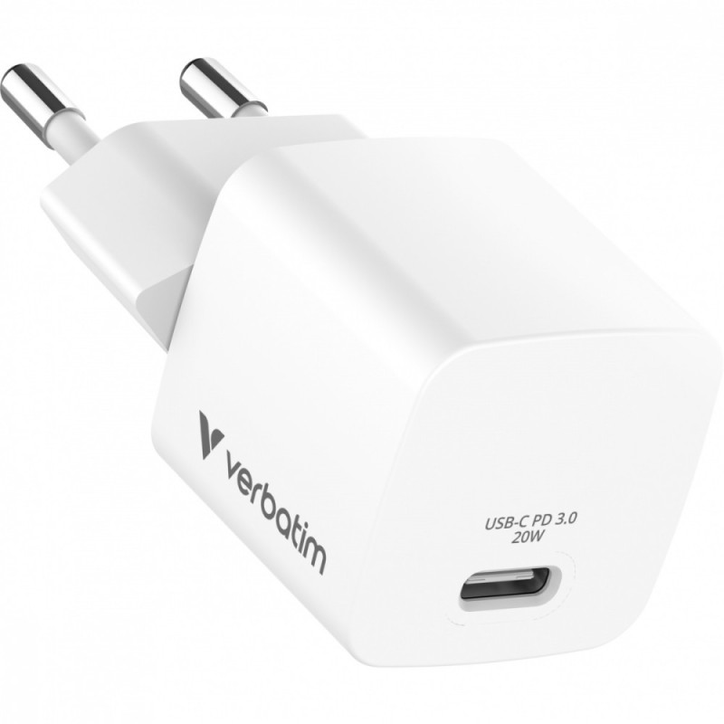 Ładowarka uniwersalna Mini GaN 20W z kablem 1m, USB-C P.D 3.0