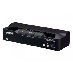 Przełącznik KVMP 2-Port USB 3.0 8K DP | PartsPC.pl
