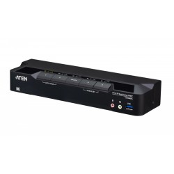 Przełącznik KVMP 4 porty USB 3.0 8K DP Dual Display | PartsPC.pl