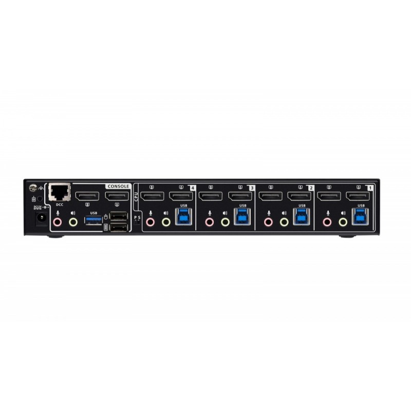 Przełącznik KVMP 4 porty USB 3.0 8K DP Dual Display | PartsPC.pl