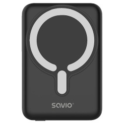 Powerbank SAVIO BA-12 10000 mAh czarny | PartsPC.pl