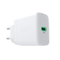 Ładowarka sieciowa USB 30W 1x USB-C BIAŁA | PartsPC.pl