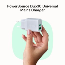 Ładowarka sieciowa USB 30W 1x USB-C BIAŁA | PartsPC.pl