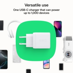 Ładowarka sieciowa USB 30W 1x USB-C BIAŁA | PartsPC.pl