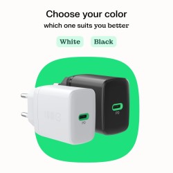 Ładowarka sieciowa USB 30W 1x USB-C BIAŁA | PartsPC.pl