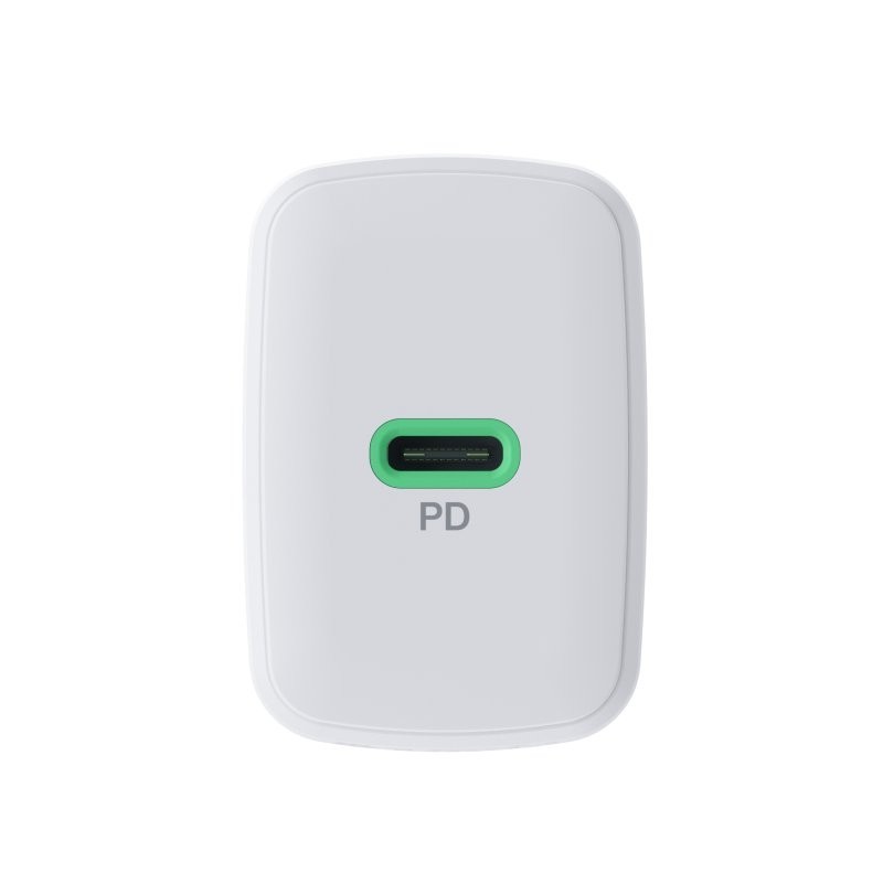 Ładowarka sieciowa USB 30W 1x USB-C BIAŁA | PartsPC.pl