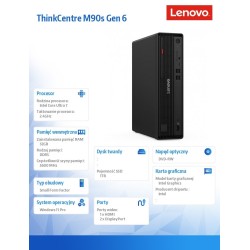 Komputer ThinkCentre M90s G6 SFF 12YU000YPB W11Pro Ultra 7 2… | PartsPC.pl
