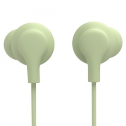 Słuchawki dokanałowe curly usb-c zielone | PartsPC.pl