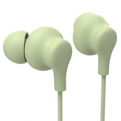 Słuchawki dokanałowe curly usb-c zielone | PartsPC.pl