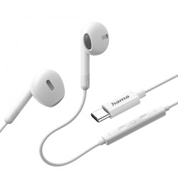 Słuchawki douszne classy usb-c białe | PartsPC.pl