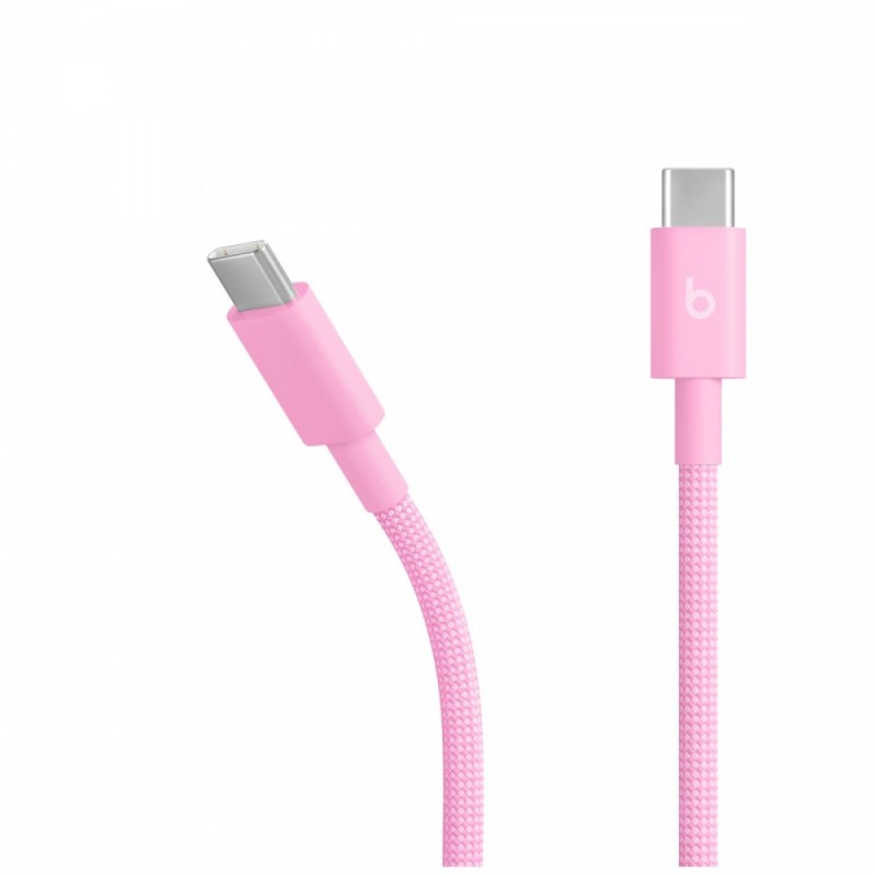 Przewód pleciony Beats USB-C na USB-C (1,5 m) - turboróżowy | PartsPC.pl
