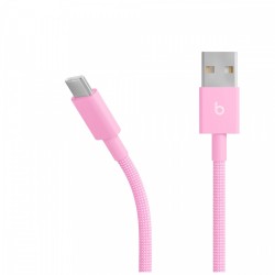 Przewód pleciony Beats USB-A na USB-C (1,5 m) - turboróżowy | PartsPC.pl
