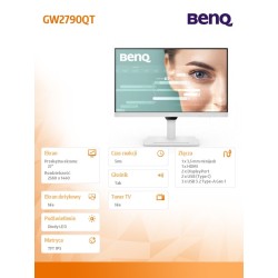 Benq Monitor 27 cali GW2790QT 2K 5ms/IPS/HDMI/100Hz | PartsPC.pl
