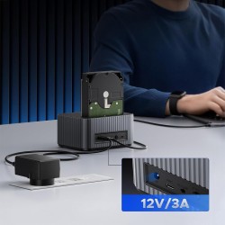 Orico Stacja dokująca na 2 dyski, 1x SATA, 1x NVMe, klonowan… | PartsPC.pl