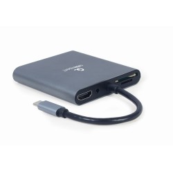 Adapter USB-C Hub HDMI USB-C PD VGA USB 3.0 Audio Card | PartsPC.pl