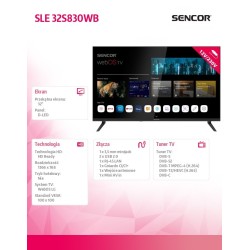 Sencor Telewizor 32 cale Smart webOS LG 12/240V SLE 32S830WB… | PartsPC.pl