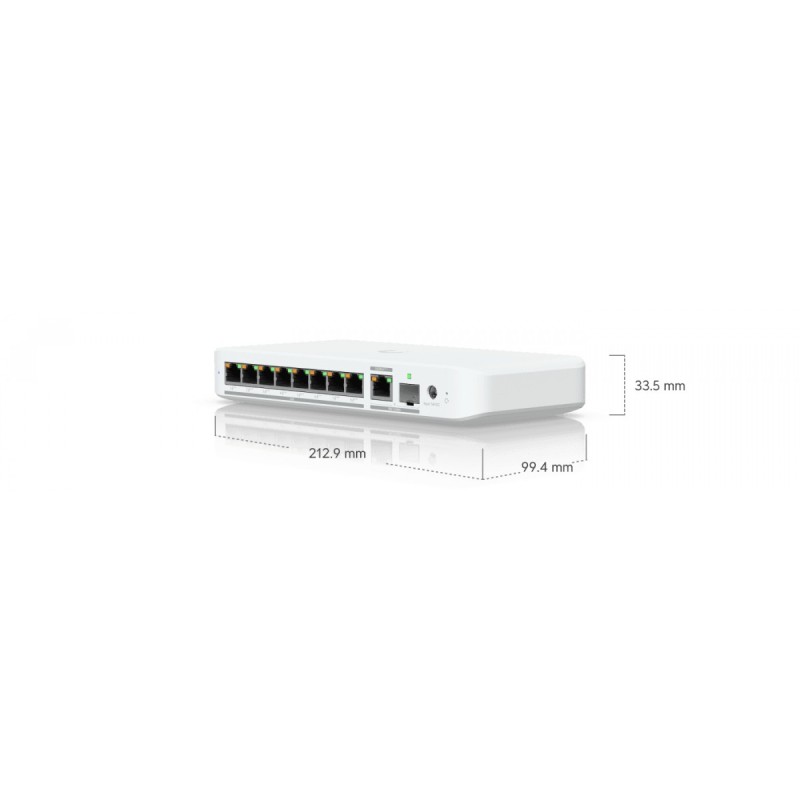 Przełącznik UniFi Switch 8 PoE USW-Flex-2.5G-8-PoE | PartsPC.pl