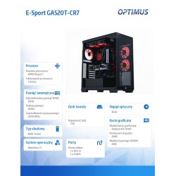 Komputer E-Sport GB550T-CR5 Ryzen 7 5800X/16GB/1TB/RX 7600 G… | PartsPC.pl