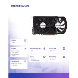 AFOX Karta graficzna - Radeon RX 560 4GB GDDR5 128bit DP HDM… | PartsPC.pl