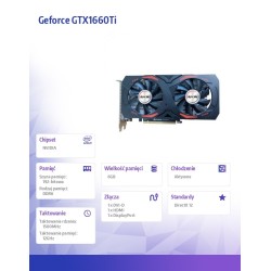 AFOX Karta graficzna - Geforce GTX1660Ti 6GB GDDR6 DP DVI HD… | PartsPC.pl