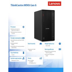 Komputer ThinkCentre M90t G6 TOWER W11Pro Ultra 5 235/16GB/512GB/INT/DVD/vPro/3YRS OS + 1YR Premier