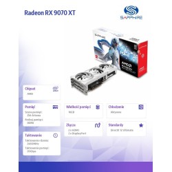 Sapphire Technology Karta graficzna Radeon RX 9070 XT PURE 1… | PartsPC.pl