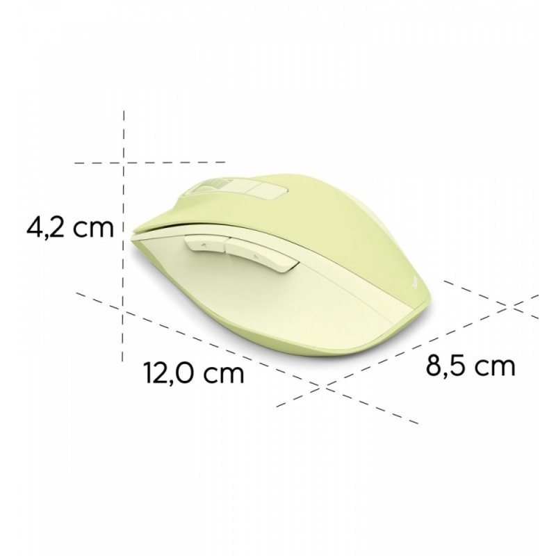 Mysz bezprzewodowa WM-500 żółta | PartsPC.pl