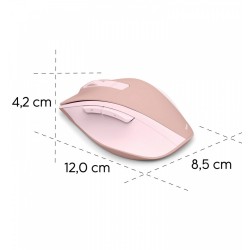 Mysz bezprzewodowa WM-500 różowa | PartsPC.pl