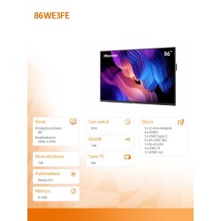 Hisense Monitor interaktywny 86WE3FE 86 cali 4K Advanced Int… | PartsPC.pl
