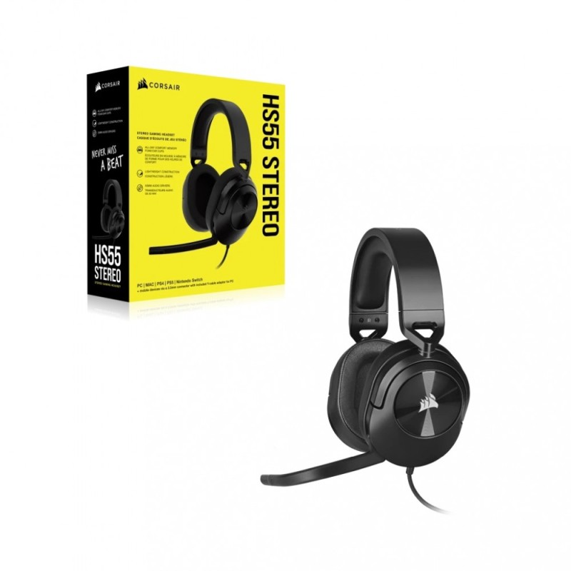 Słuchawki HS55 Stereo carbon | PartsPC.pl
