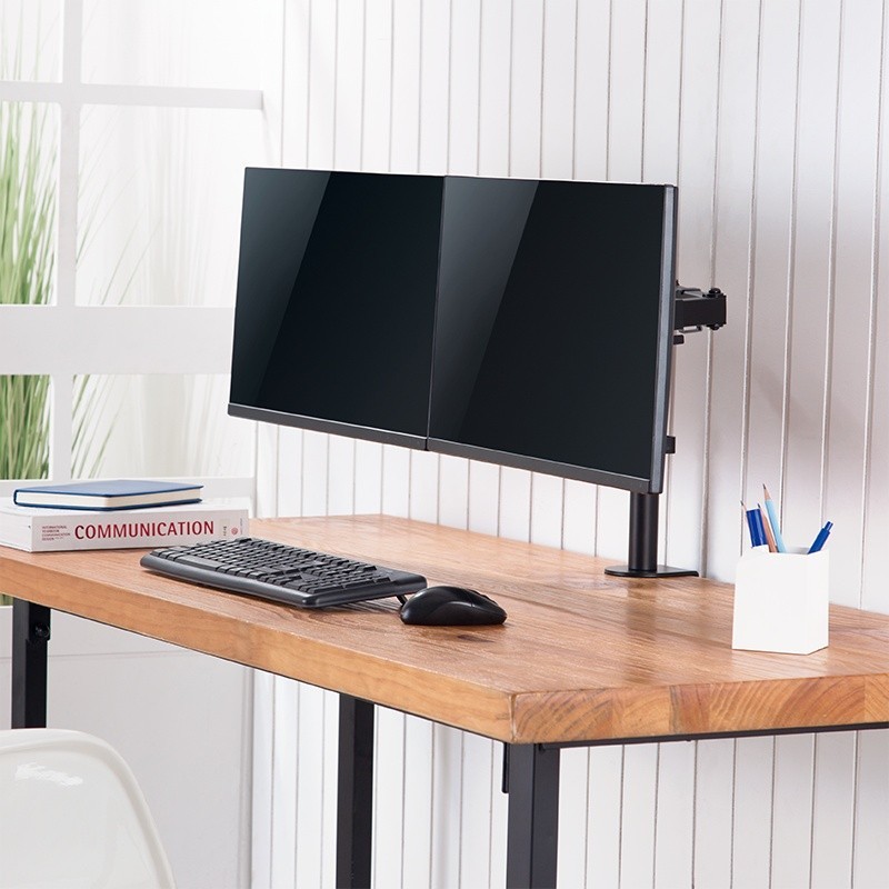 Uchwyt do 2 x monitor 17-32 cali, ramie 390 mm | PartsPC.pl