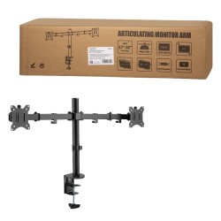 Uchwyt do 2 x monitor 17-32 cali, ramie 390 mm | PartsPC.pl