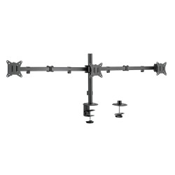 Uchwyt na 3 monitory 17 -27 cali, max 7kg na ramie | PartsPC.pl