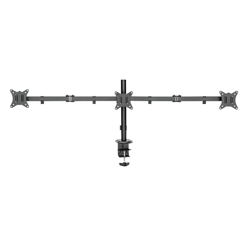 Uchwyt na 3 monitory 17 -27 cali, max 7kg na ramie | PartsPC.pl