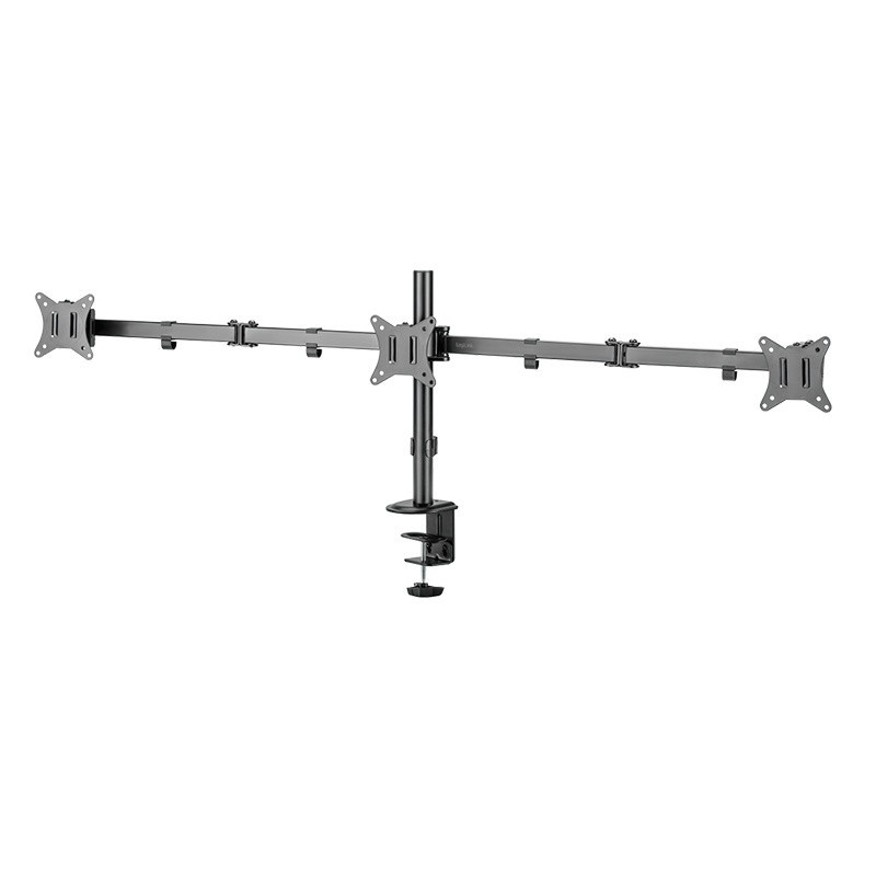 Uchwyt na 3 monitory 17 -27 cali, max 7kg na ramie | PartsPC.pl