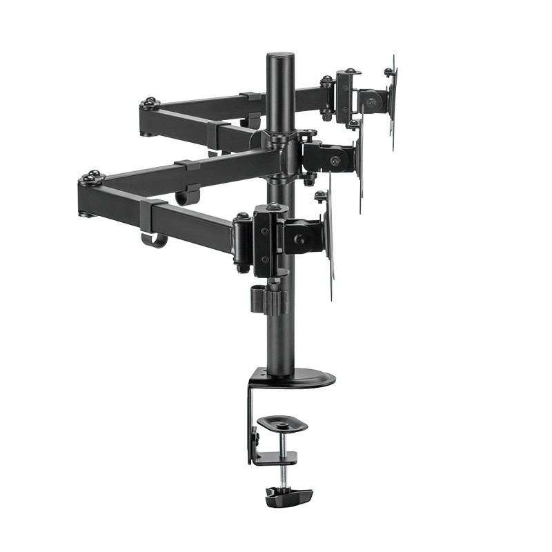 Uchwyt na 3 monitory 17 -27 cali, max 7kg na ramie | PartsPC.pl