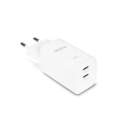 Ładowarka GaN 45W 2xUSB-C biała | PartsPC.pl