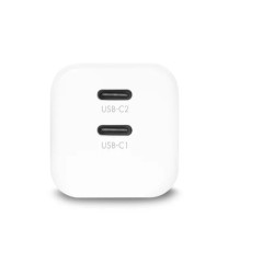 Ładowarka GaN 45W 2xUSB-C biała | PartsPC.pl