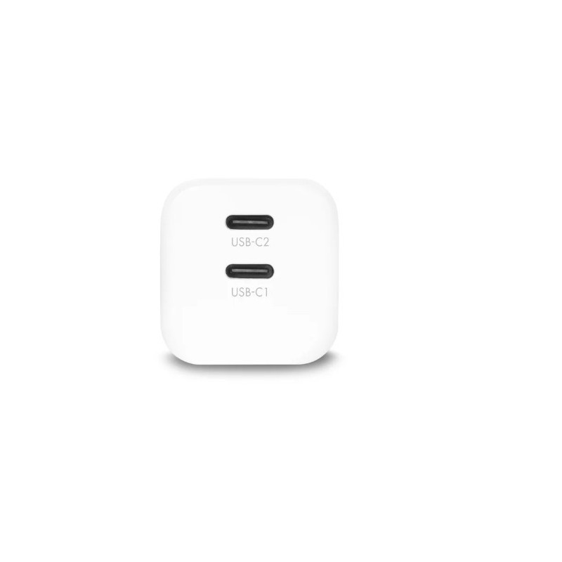 Ładowarka GaN 45W 2xUSB-C biała | PartsPC.pl