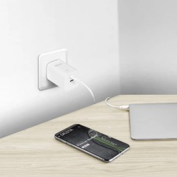 Ładowarka GaN 45W 2xUSB-C biała | PartsPC.pl